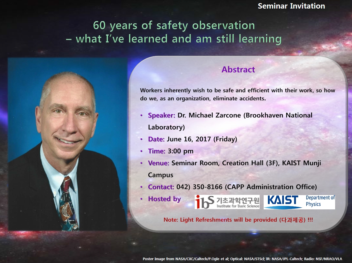 [CAPP Seminar] 60 years of safety observation