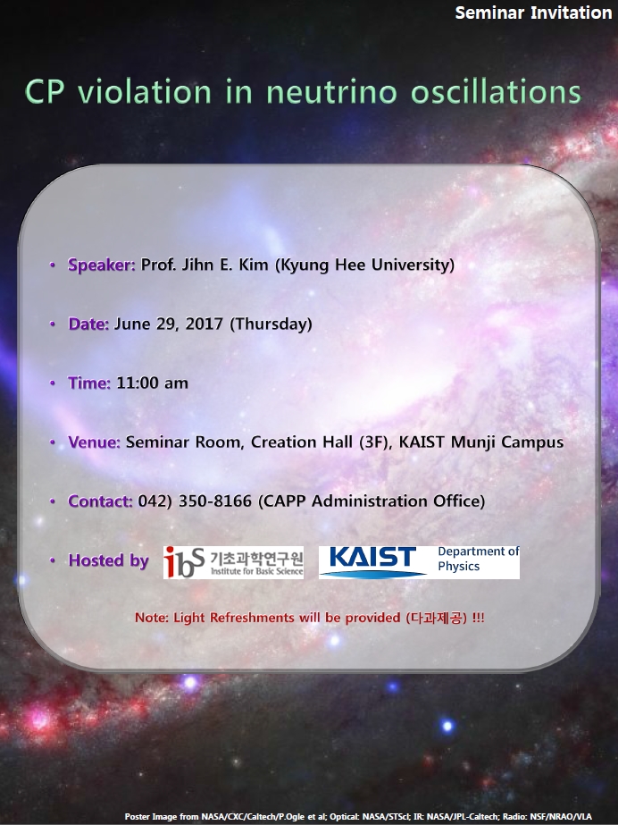 [CAPP Seminar] CP Phase and Theta 13