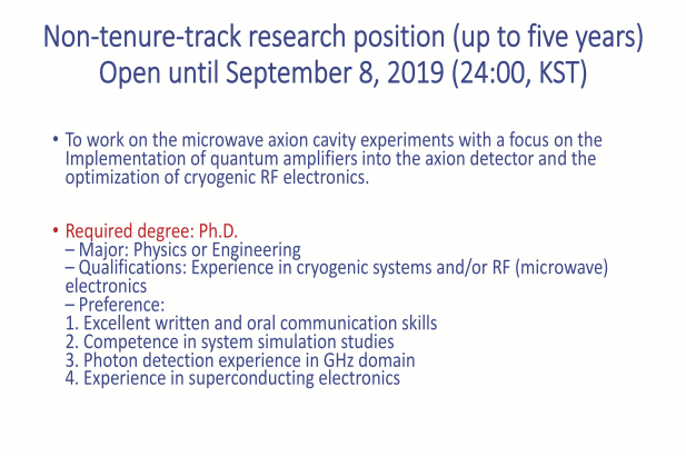 Recruitment at IBS/CAPP for two positions (click on